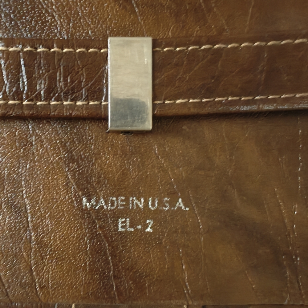 Vintage Brown Faux Leather Case with Buckle Strap Camera  Storage Case - Picture 15 of 15